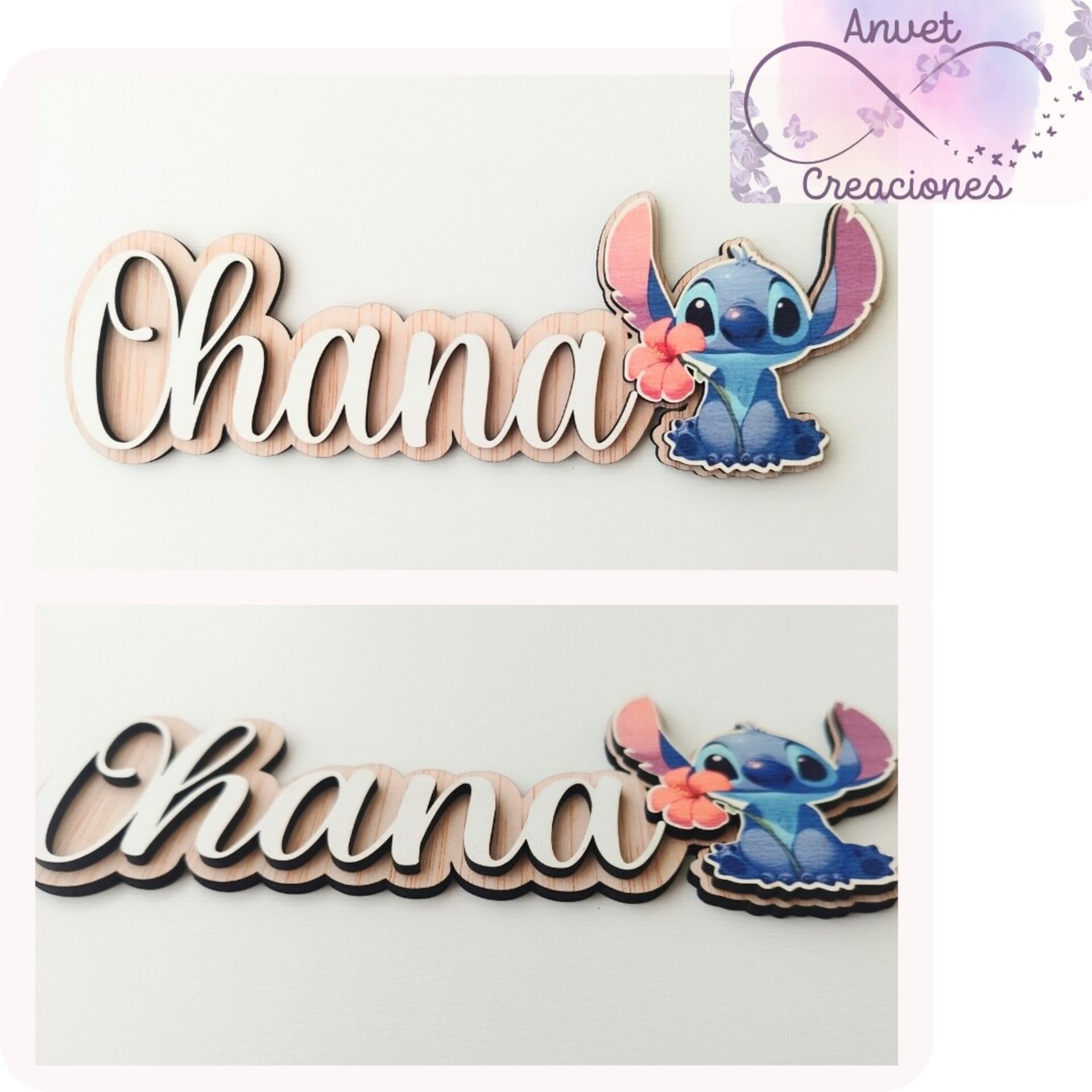 Cartel nombre madera - 4