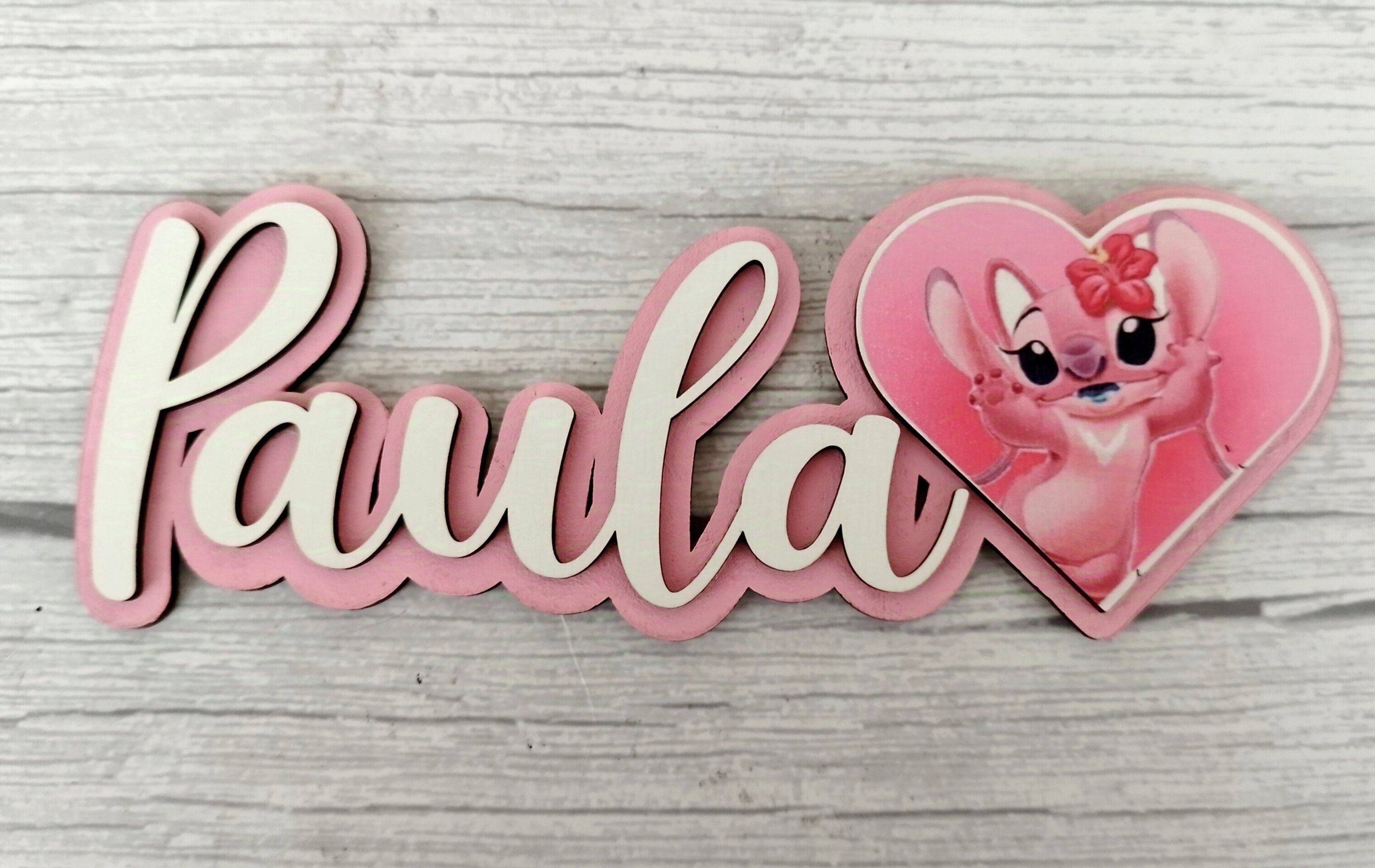 Cartel nombre madera - 6